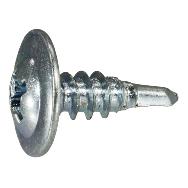 Midwest Fastener Self-Drilling Screw, #8 x 1/2 in, Zinc Plated Steel Truss Head Phillips Drive, 500 PK 07996